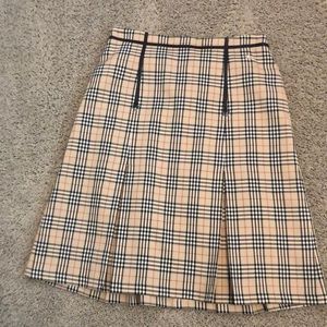 Knee length Burberry skirt purchased in Hong Kong.